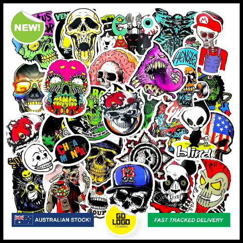 50pcs Skull Stickers