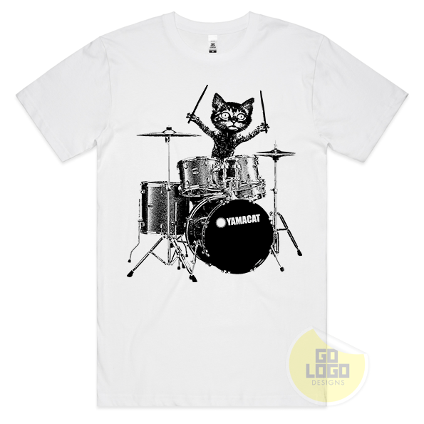 Funny Cat Drummer T-Shirt