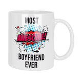 Most Awesome Boyfriend Ever Mug & Coaster Set