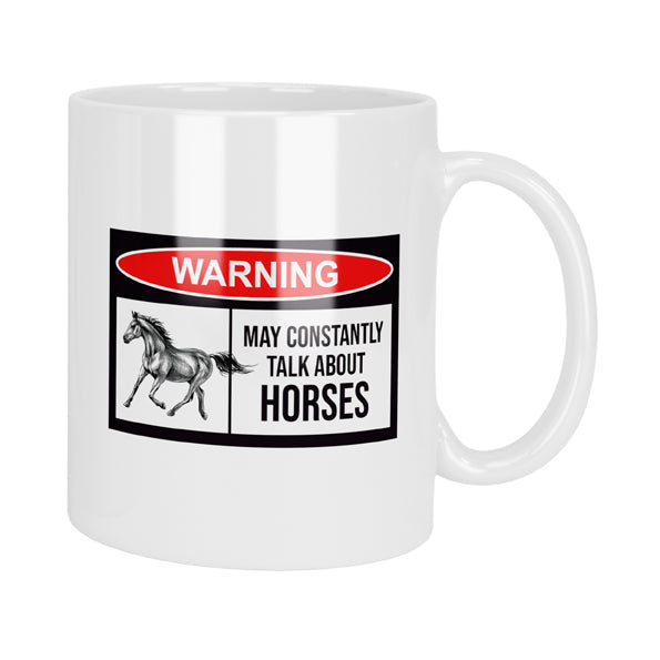 Waring May Constantly Talk About Horses Mug & Coaster Set