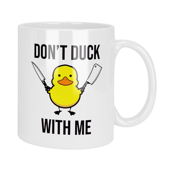 Don't Duck With Me Funny Rude Mug & Coaster Set