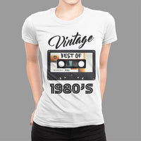 1980's Birthday Vintage Cassette T-Shirt