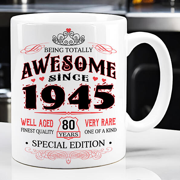80th Birthday Mug