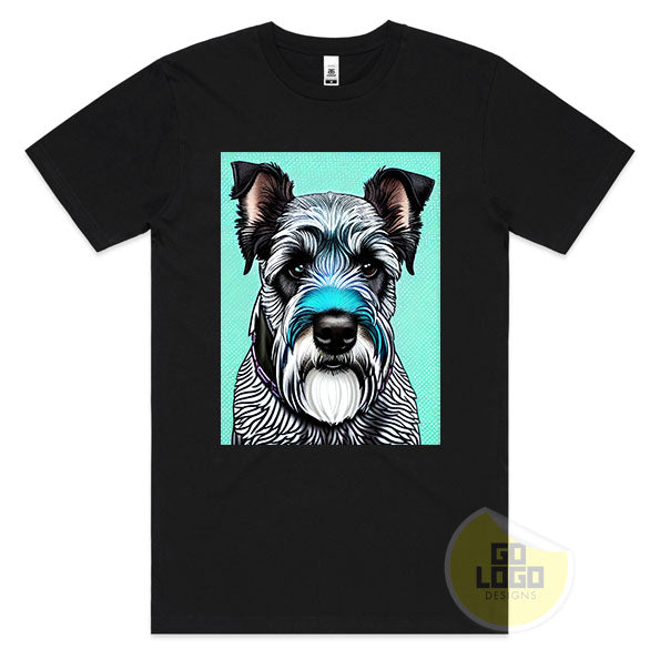 Cool MINIATURE SCHNAUZER Dog Puppy Graphic T-Shirt