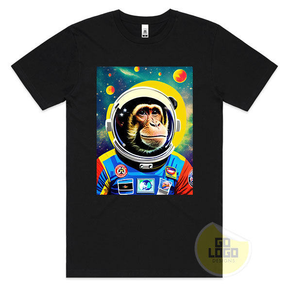 Funny MONKEY ASTRONAUT in Space Cool T-Shirt Gift Idea