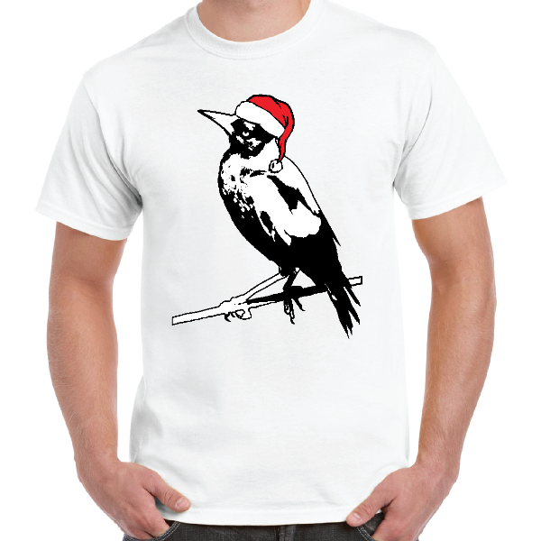 Aussie Christmas Magpie T-Shirt