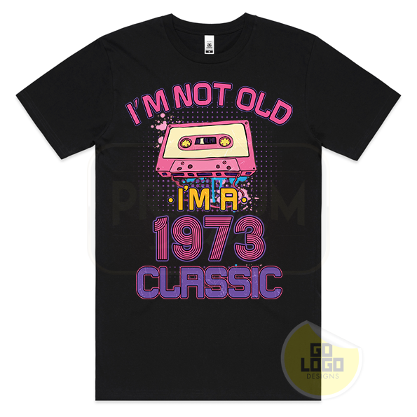 Classic 1973 Cassette Tape Vintage 50th Birthday T-Shirt