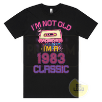 Classic 1983 Cassette Tape Vintage 40th Birthday T-Shirt