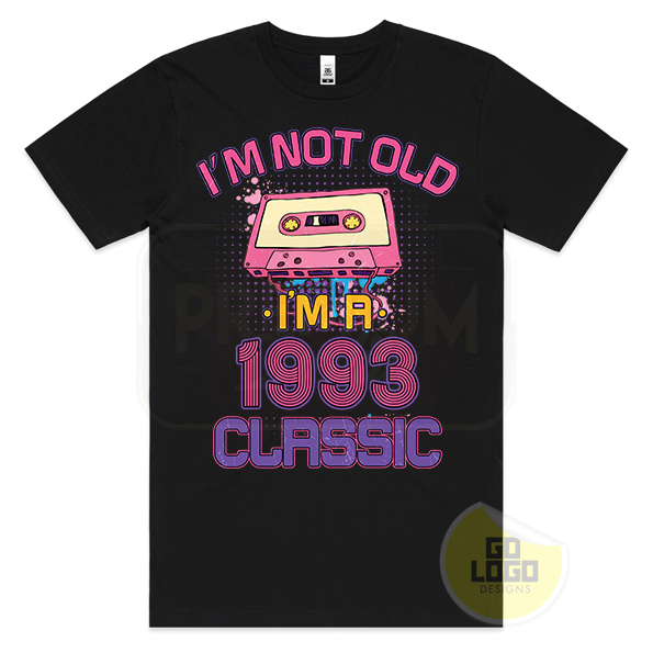 Classic 1993 Cassette Tape Vintage 30th Birthday T-Shirt