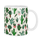 Cactus Pattern Mug & Coaster Set