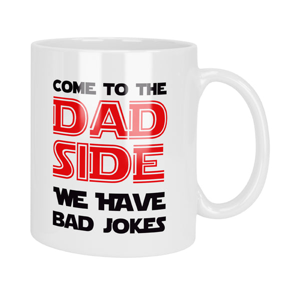 Come to the Dad Side We Have Bad Jokes Mug & Coaster Set