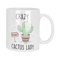 Crazy Cactus Lady Free Hugs Mug & Coaster Set