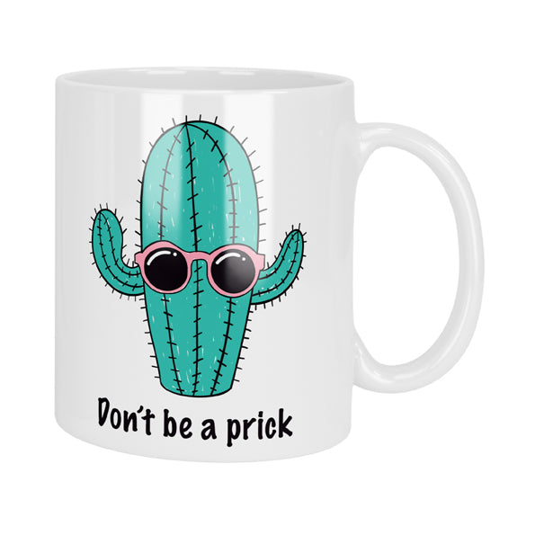 Don't Be a Prick Funny Cactus Mug & Coaster Set