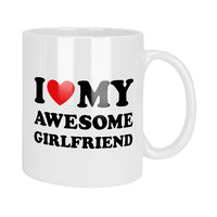 I Love My Awesome Girlfriend Mug & Coaster Set
