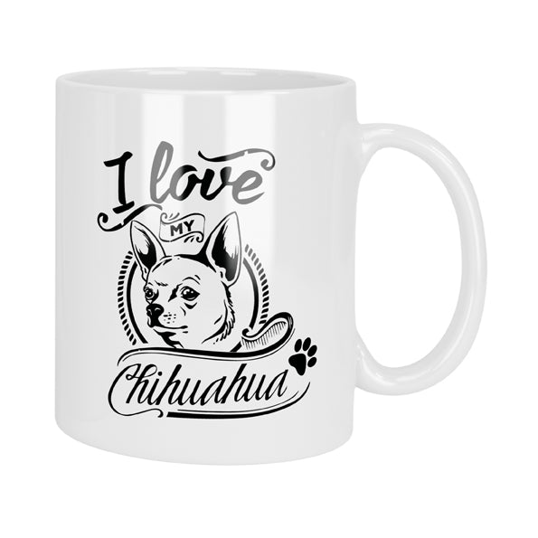 I Love My Chihuahua Mug & Coaster Set