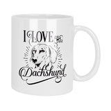 I Love My Dachshund Mug & Coaster Set
