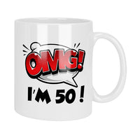OMG I'm 50 - 50th Birthday Mug & Coaster Set