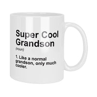 Super Cool Grandson Dictionary Definition Mug & Coaster Set