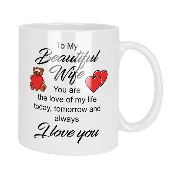 To My Beautiful Wife Mug & Coaster Set