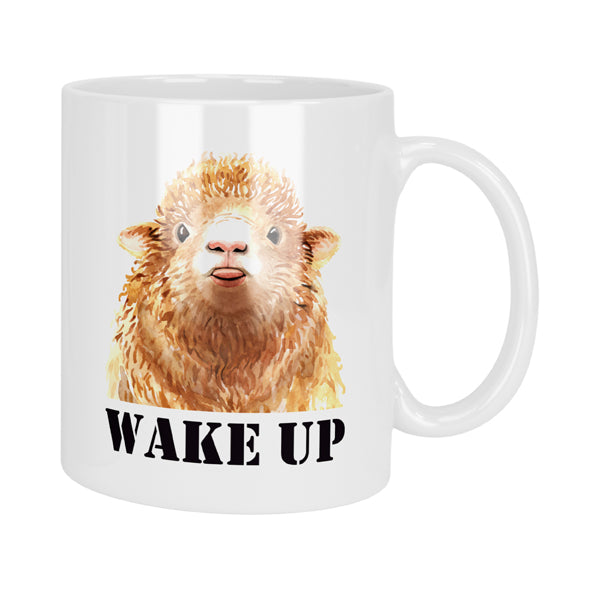 Wake Up Sheep Mug & Coaster Set