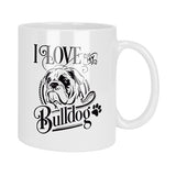 I Love My Bulldog Mug & Coaster Set