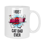 Most Awesome Cat Dad Ever Mug & Coaster Set