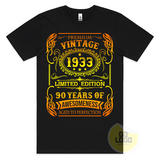 90th Birthday Vintage 1933 T-Shirt