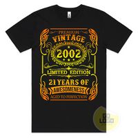 Premium Vintage 2002 - 21st Birthday T-Shirt