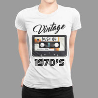 1970's Birthday Vintage Cassette T-Shirt