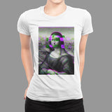 Mona Lisa Glitch Art T-Shirt