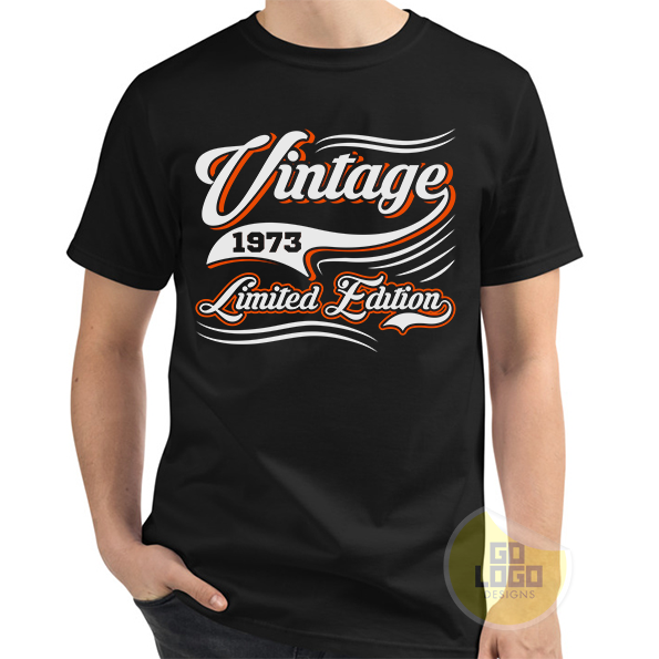 50th Birthday Vintage 1973 Limited Edition T-Shirt