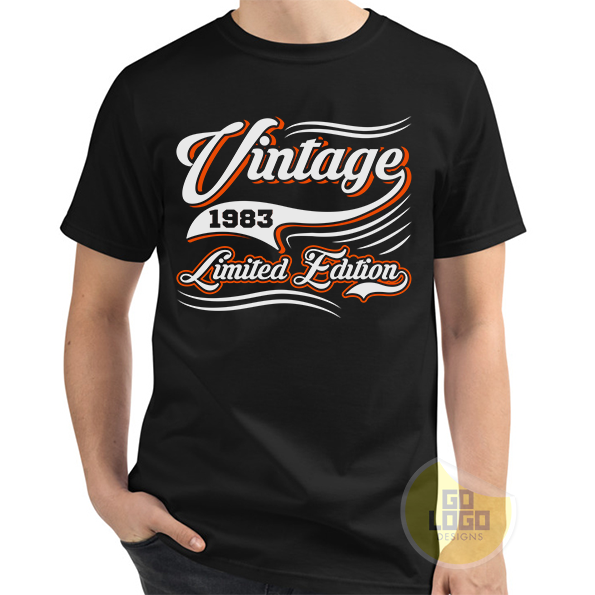 40th Birthday Vintage 1983 Limited Edition T-Shirt